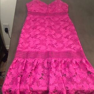 Bright purple/pink dress